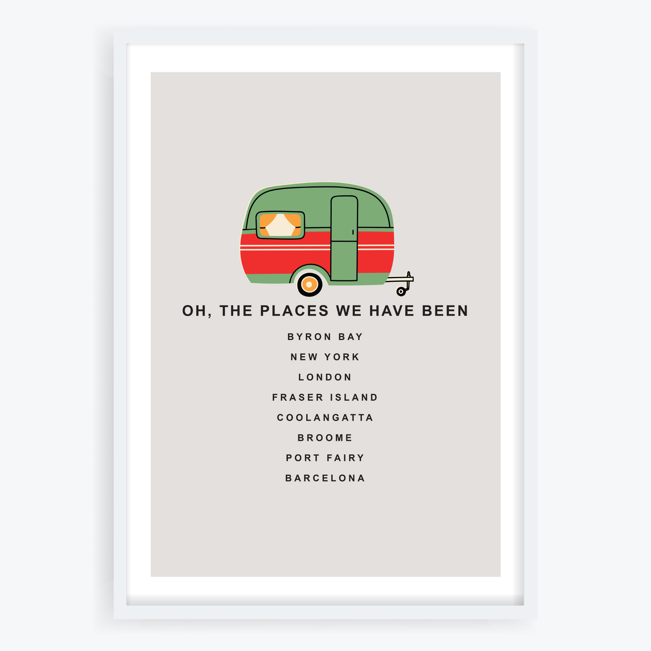 Oh The Places We Have Been Custom Giclee Art Print