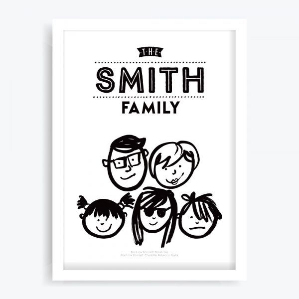 Your Family Portrait Custom Art Print