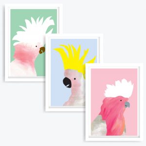 Birds of a Feather Art Prints (set of 3)
