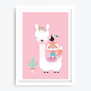 Lulu Llama Art Print