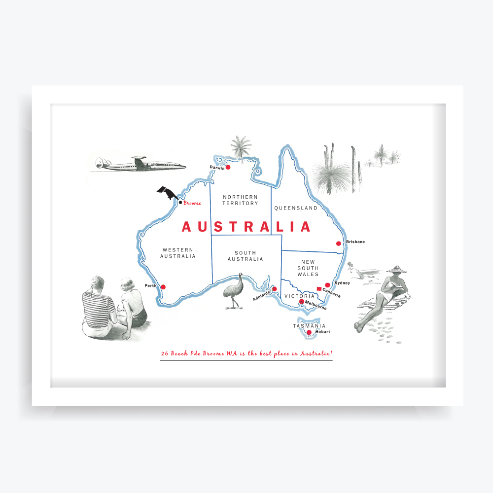 Best Place in Australia Custom Art Print