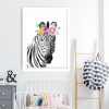 Zany Zebra Art Print